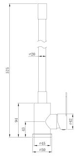 Смеситель для кухни ESKO Snake K44Grafit черный графит
